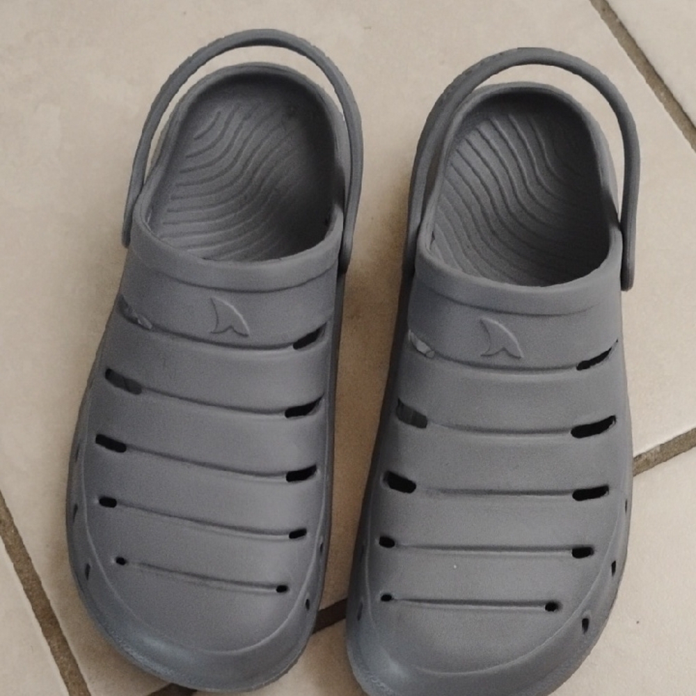 Gray Slip-On Clogs